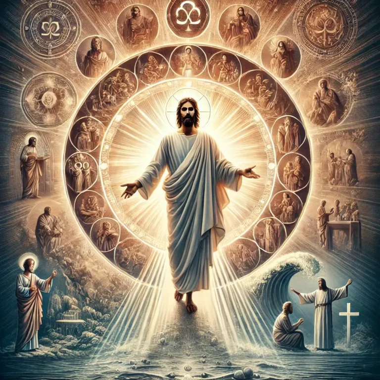 Evangelho de João a cena apresenta Jesus Cristo